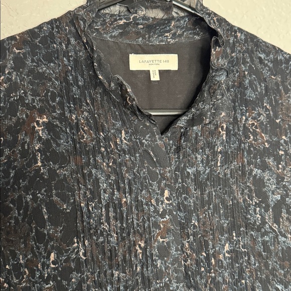 NEW LAFAYETTE 148 NY Raines 100% Silk Midi Dress Small Quiet Luxury Natural - Picture 3 of 10